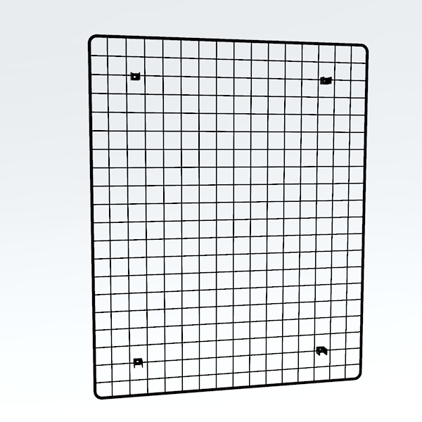 Wandgitter In Chrom X Cm Kaufen Kuhn Ladenbau